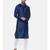Blue Koul Linen Silk Kurta