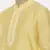 Yellow Embroidered Linen Silk Kurta