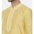 Yellow Embroidered Linen Silk Kurta