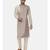 Beige Silk Printed Kurta