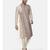 Beige Silk Printed Kurta
