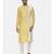 Yellow Ivory Embroidered Silk Kurta