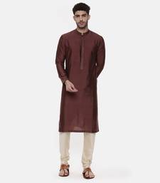 Classic Brown Silk Kurta