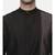 Black Grey Embroidered Silk Kurta