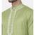 Green Embroiderd Linen Silk Kurta