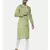 Green Embroiderd Linen Silk Kurta