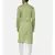 Green Embroiderd Linen Silk Kurta