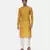 Silk Yellow Ikat Kurta