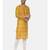 Silk Yellow Ikat Kurta