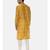 Silk Yellow Ikat Kurta