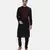 Black Silk Cut Away Kurta