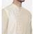 Beige Ivory Silk Cut Away Kurta