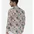 Blue Brown Floral Linen Shirt