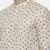 Beige Green Linen Printed Shirt