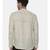 Beige Green Linen Printed Shirt