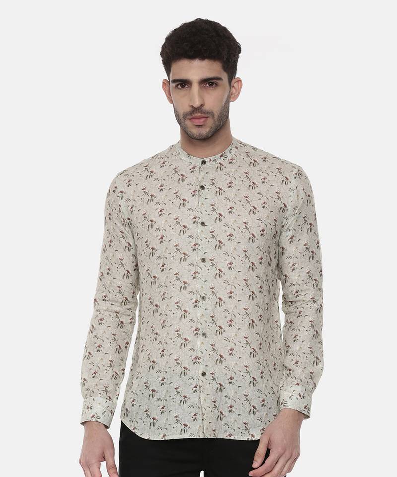 Pastel Green Linen Shirt