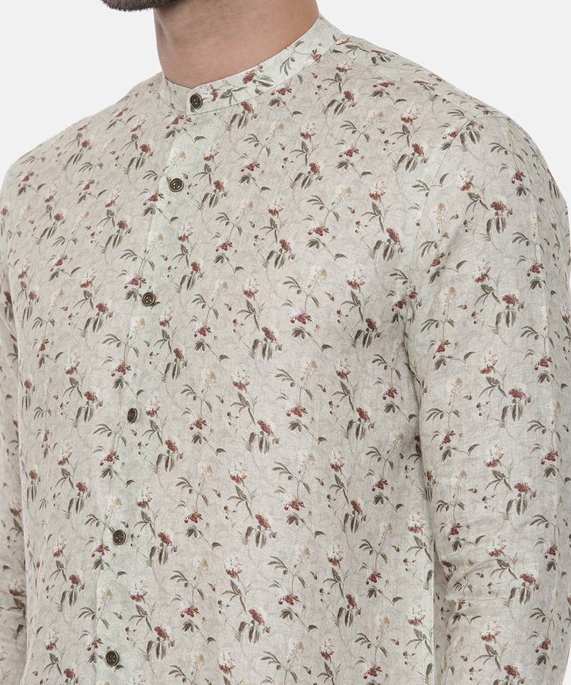 Pastel Green Linen Shirt