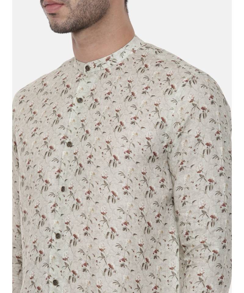 Pastel Green Linen Shirt