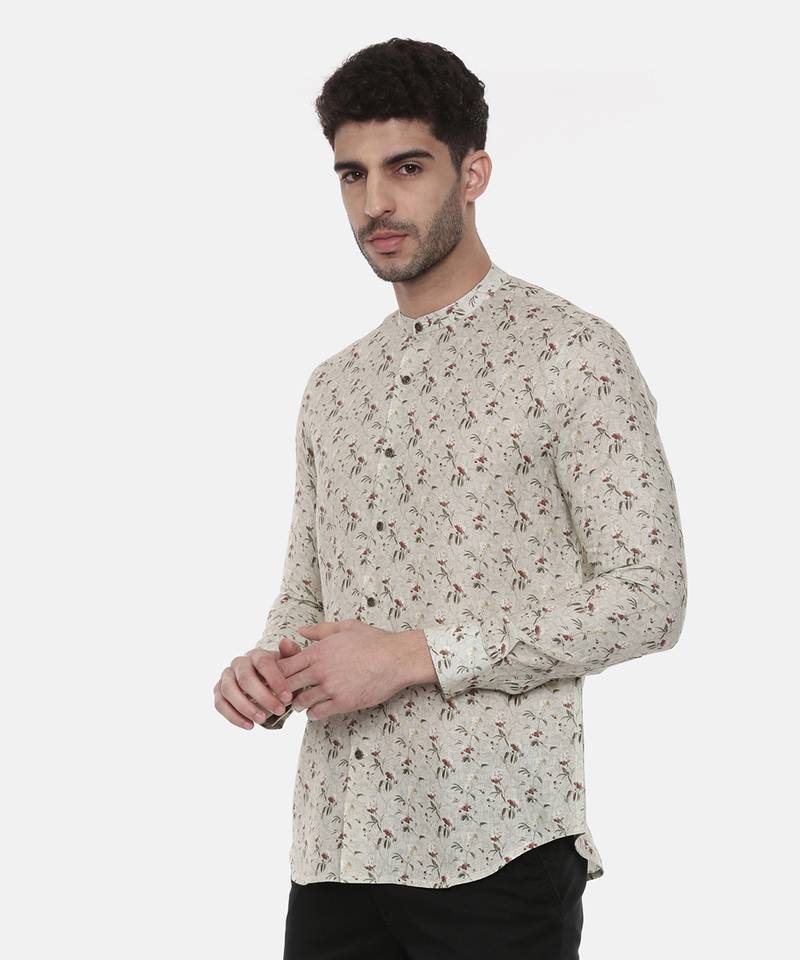 Pastel Green Linen Shirt