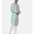 Sea Green Linen Printed Sherwani