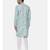 Sea Green Linen Printed Sherwani