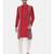 Silk Slub Embroired Red Sherwani