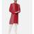 Silk Slub Embroired Red Sherwani