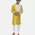 Classic Yellow Silk Slub Sherwani