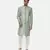 Classic Banares Jaquard Green Sherwani