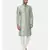 Classic Banares Jaquard Green Sherwani