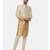 Gold Beige Silk Sherwani