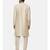 Gold Beige Silk Sherwani