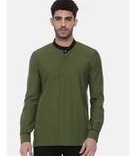 Green Cotton Short Kurta