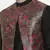 Rust Pink Printed Open Silk Jacket
