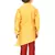 Yellow plain silk boys-kurta-pyjama