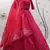 Deep Pink thread with sequins embroidered art silk semi stitched Bridal lehenga