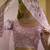 Careys Dusty pink thread with sequins embroidery art silk semi stitched wedding & Party lehenga