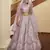 Careys Dusty pink thread with sequins embroidered silk semi stitched wedding lehenga