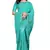 Light blue embroidered georgette saree with blouse