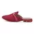 Gem Stone Maroon solid 1 pair Loafers