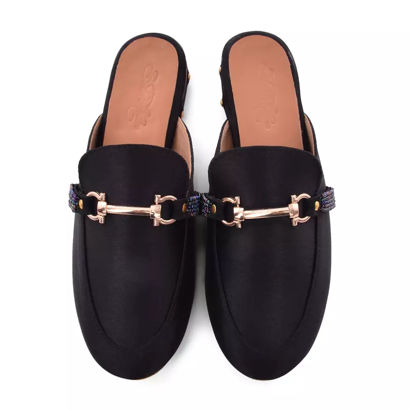 Midnight Black solid 1 pair Loafers