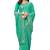 Green embroidered georgette saree with blouse