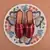 Gem Stone Maroon solid 1 pair Loafers