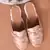 Nude Pink Baroque Solid 1 pair Loafers