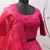 Deep Pink thread with sequins embroidered art silk semi stitched Bridal lehenga