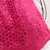 Deep Pink thread with sequins embroidered art silk semi stitched Bridal lehenga