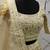 Beige thread with sequins embroidered art silk semi stitched wedding lehenga for bridal