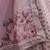 Careys Dusty pink thread with sequins embroidery art silk semi stitched wedding & Party lehenga