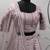 Careys Dusty pink thread with sequins embroidered silk semi stitched wedding lehenga
