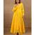Yellow Chiffon Lehenga And Choli With Dupatta